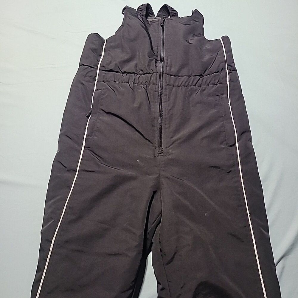 Athletech Black Snow Pants Zip Legs & Pockets Adjustable Youth Sz XLarge 14-16